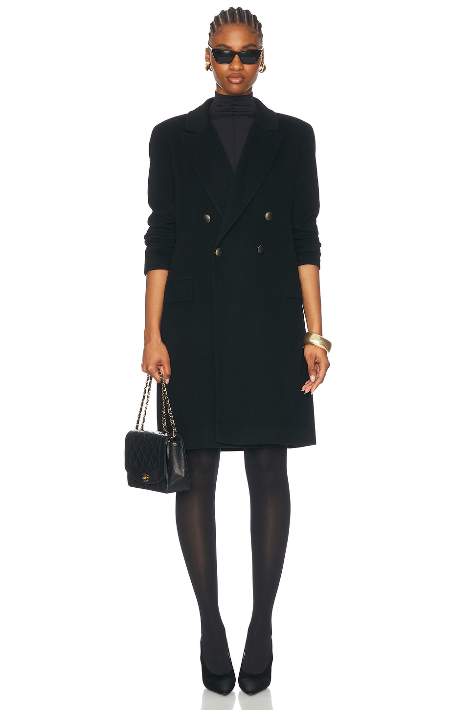 1999 Cashmere Coat in Black