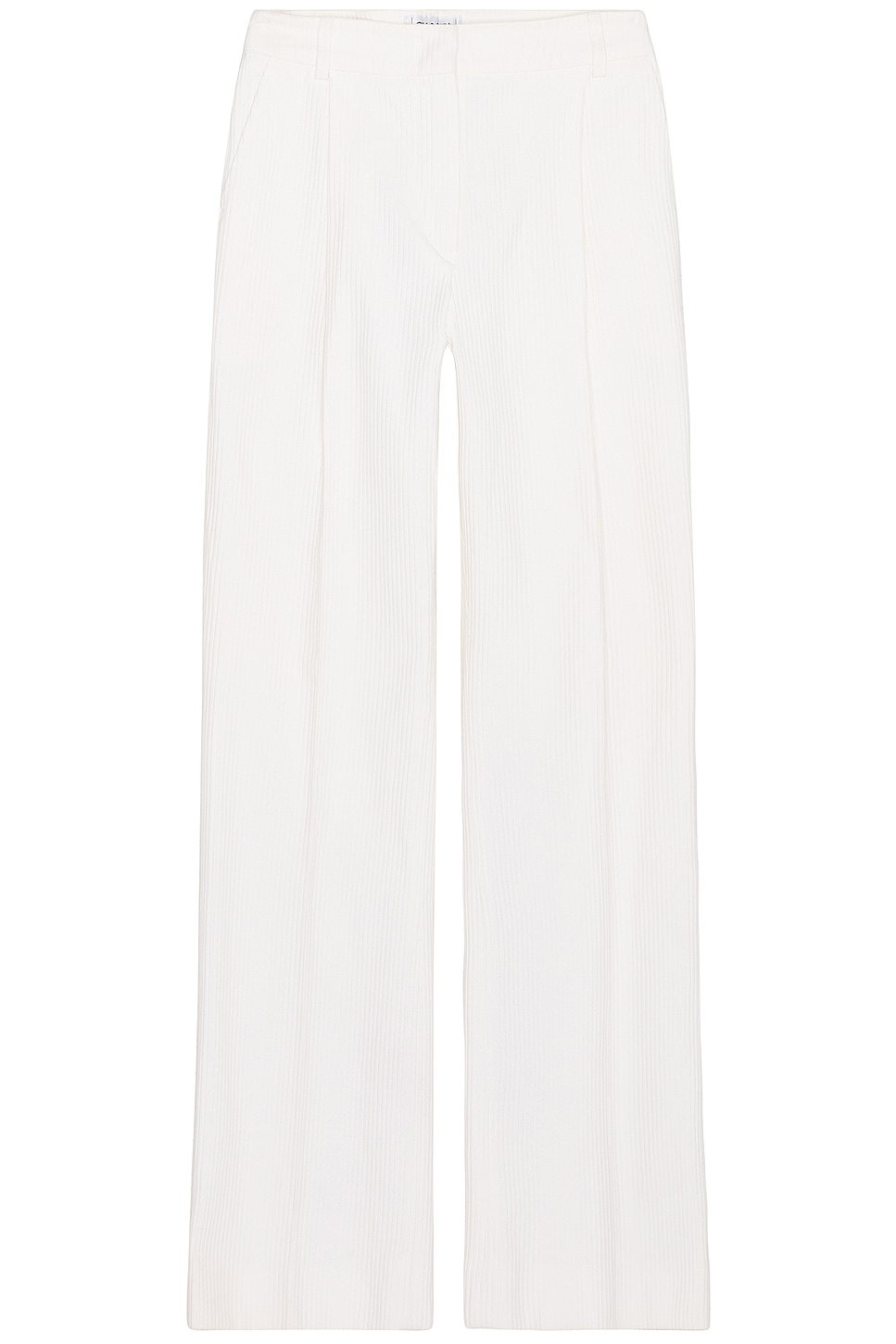 Image 1 of FWRD Renew Chanel 2001 Wide Leg Pants in Ivory