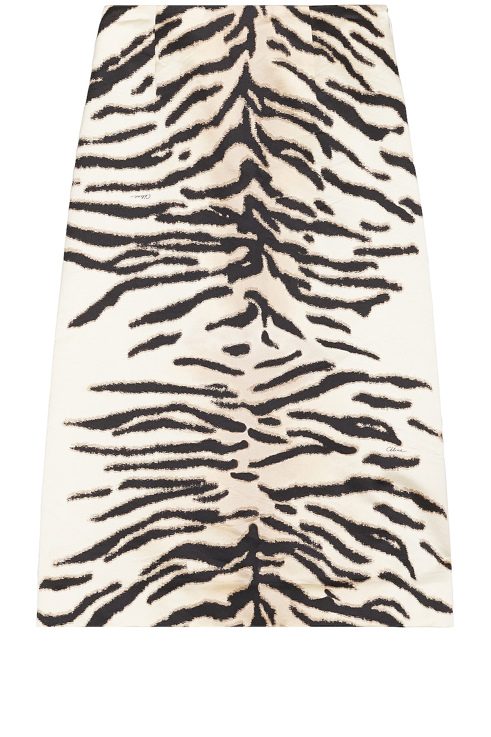 Image 1 of FWRD Renew Celine Animal Print Skirt in Black & White