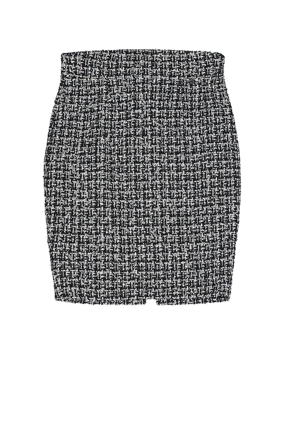 Image 1 of FWRD Renew Chanel Tweed Skirt in Black & White