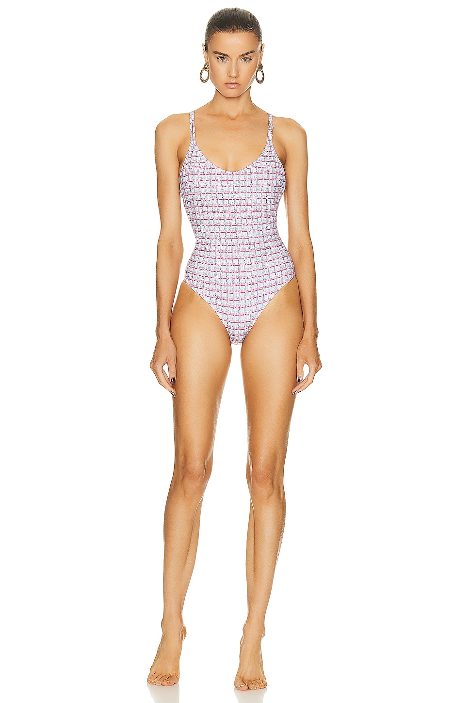 Image 1 of FWRD Renew Chanel One Piece Swimsuit in Multi