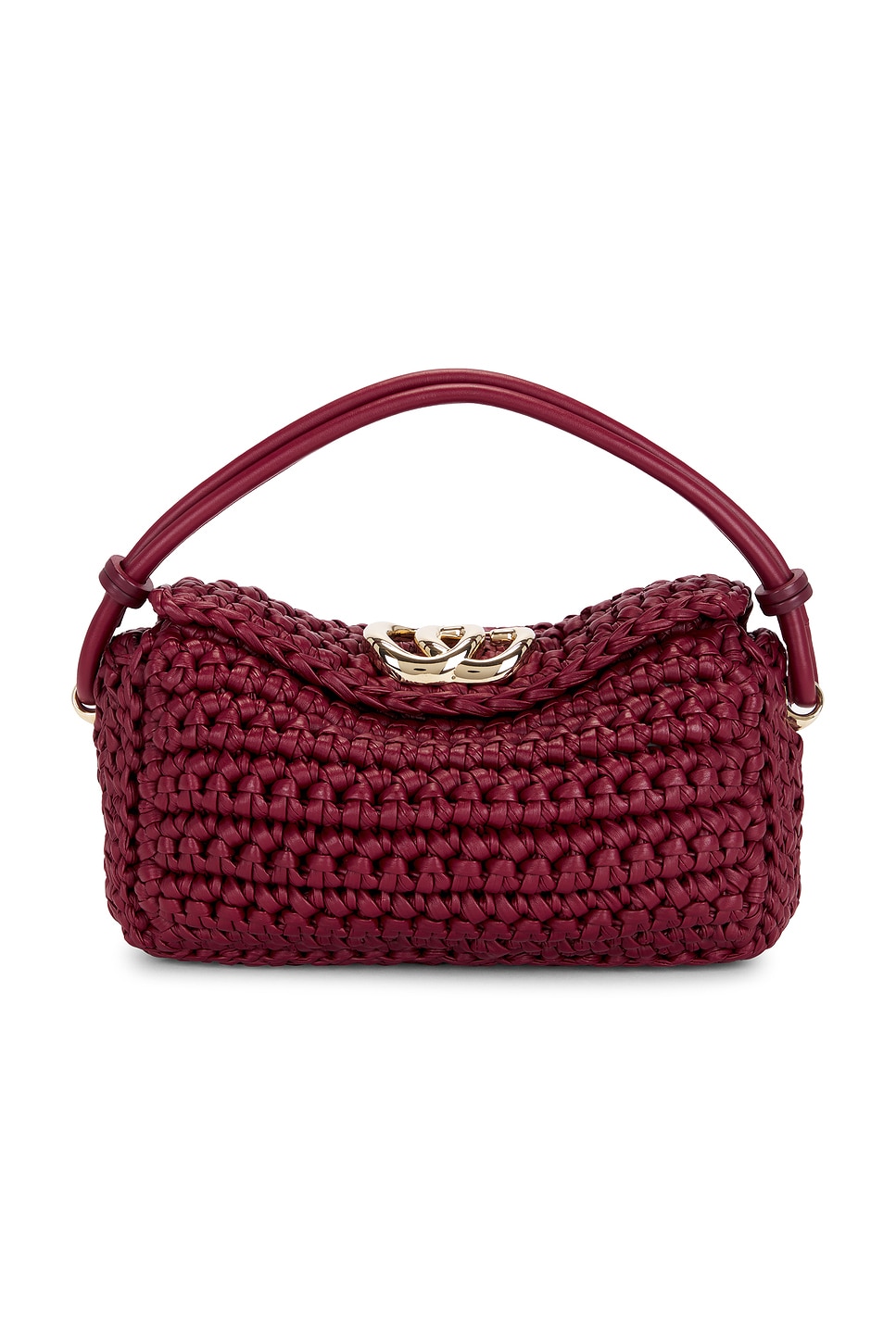 Gucci Braided GG Marmont Shoulder Bag in Red