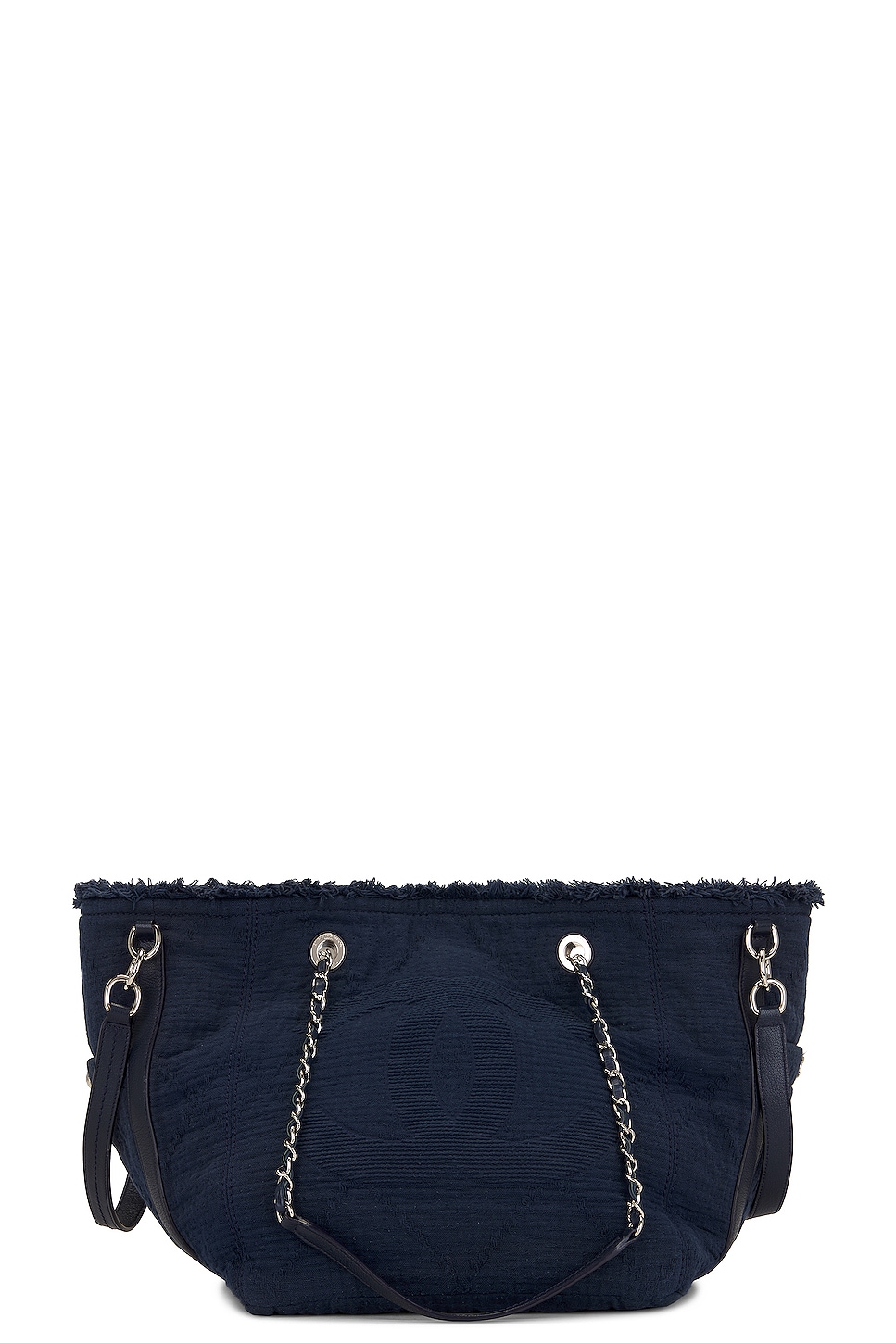 Large Double Face Deauville Tote Bag in Navy