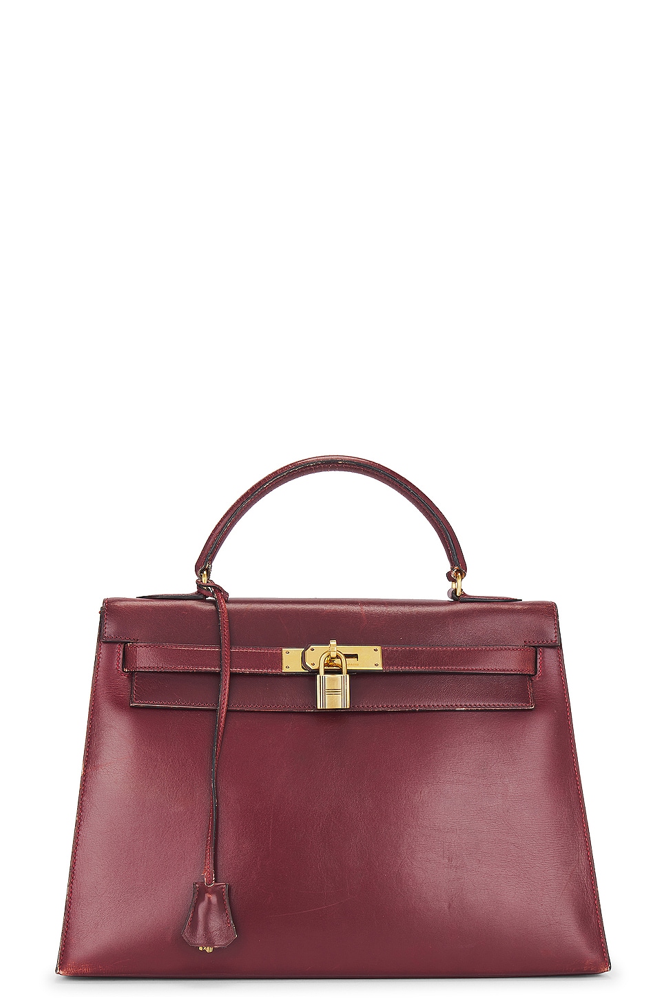 1979 Box Kelly 32 Handbag in Red
