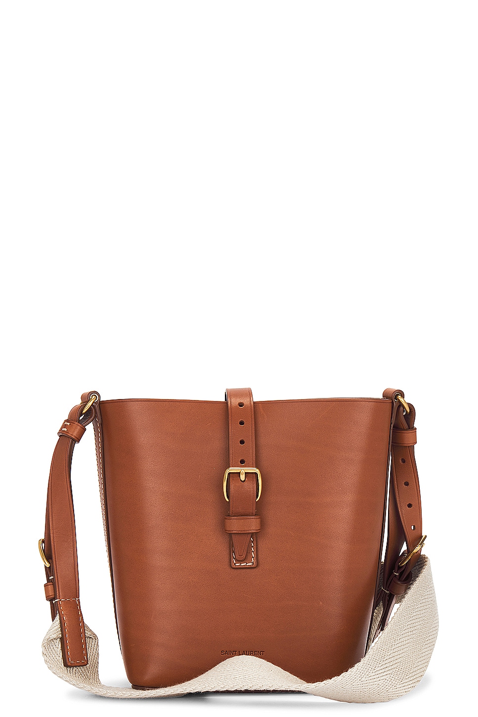 Mini Bucket Bag in Brown