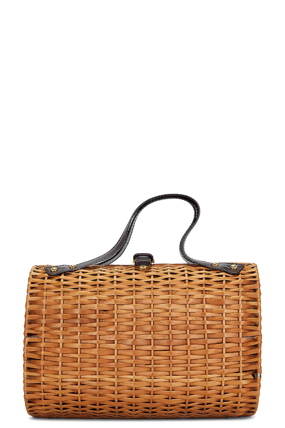 Rattan Handbag in Beige