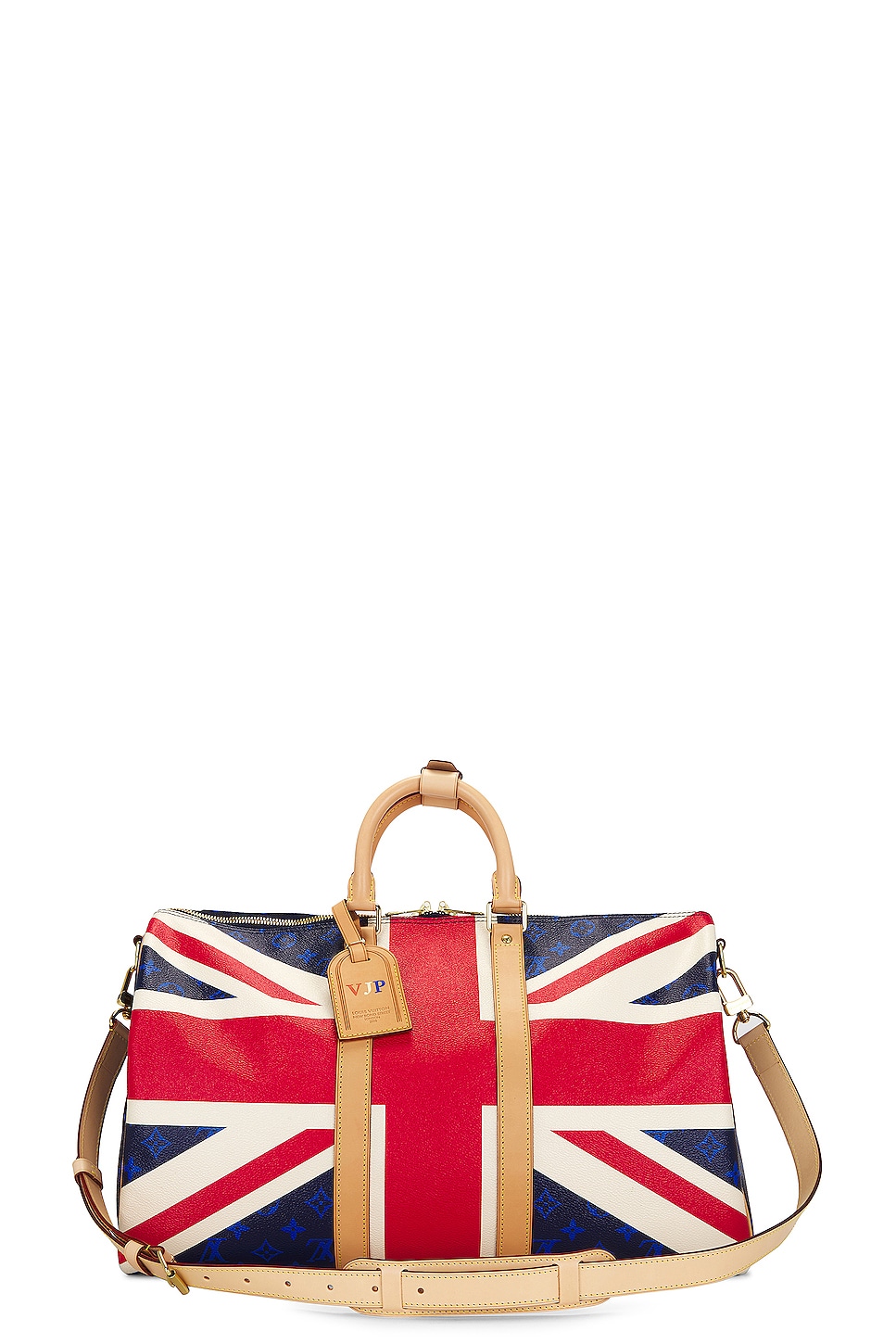 Union Jack Royal Wedding Keepall Bandouliere 45 Handbag in Blue