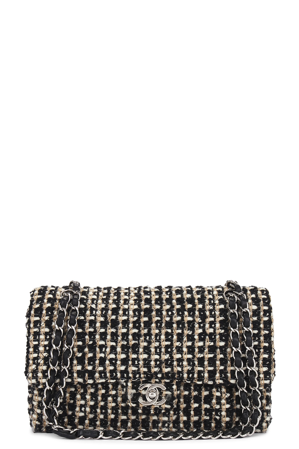 chanel Chanel Tweed Double Flap Bag