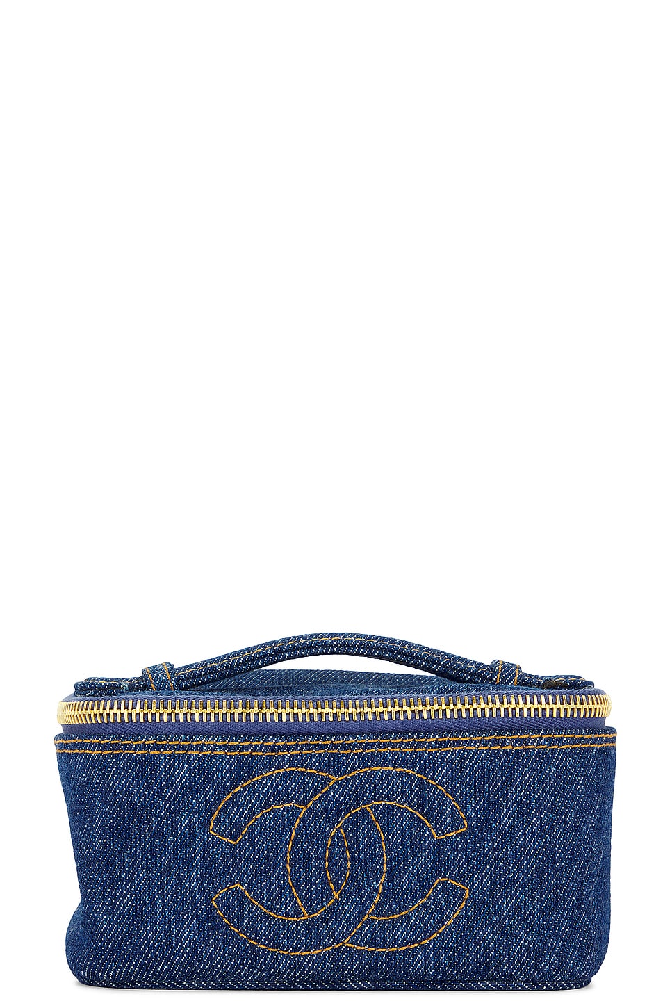 Denim Vanity Bag in Blue