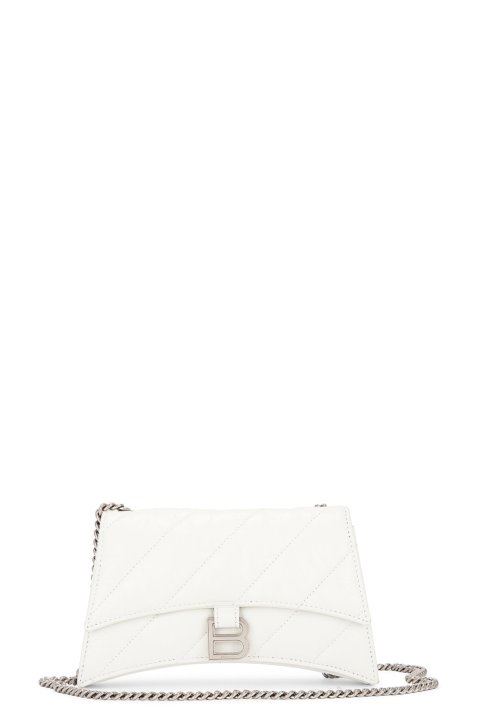 Balenciaga Crush Wallet On Chain in White