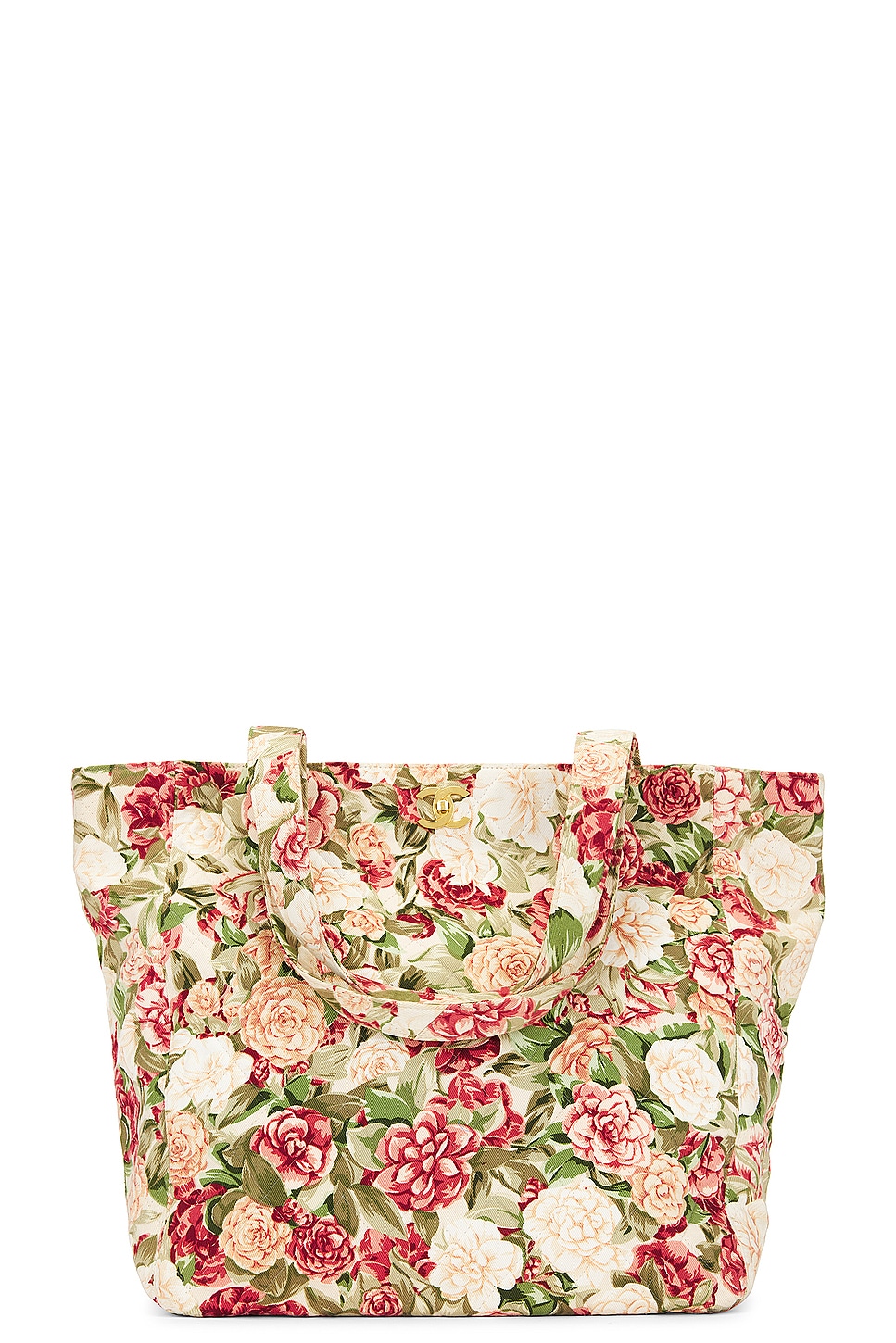 CC Flower Mark Tote Bag in Pink
