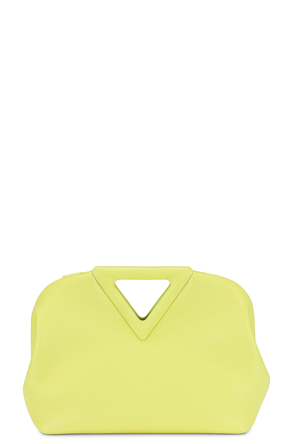 bottega veneta Bottega Veneta Point Top Handle Bag - back view in Yellow