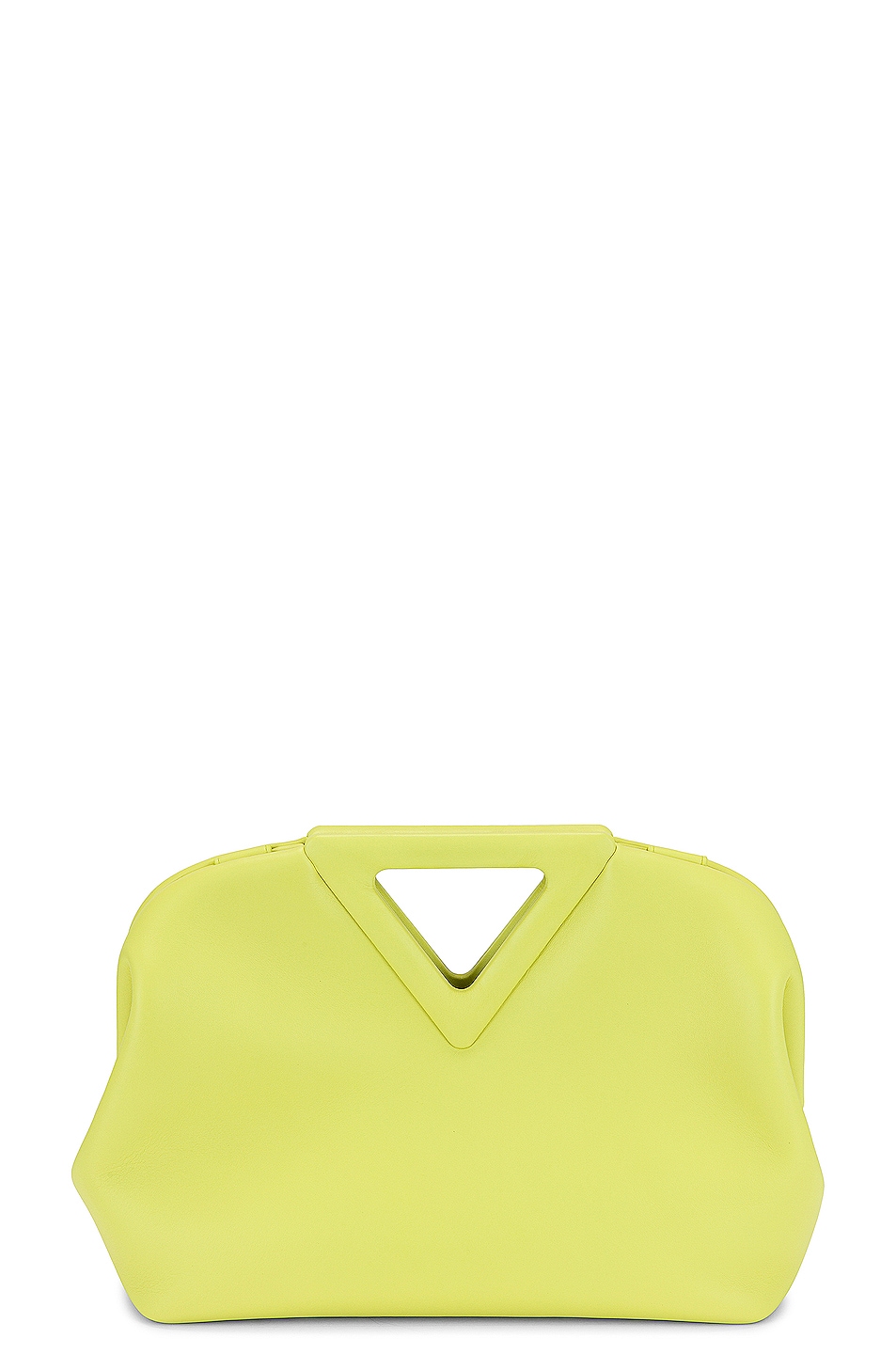 bottega veneta Bottega Veneta Point Top Handle Bag - side view in Yellow