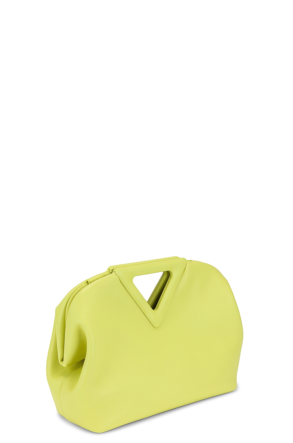 bottega veneta Bottega Veneta Point Top Handle Bag - detail view in Yellow