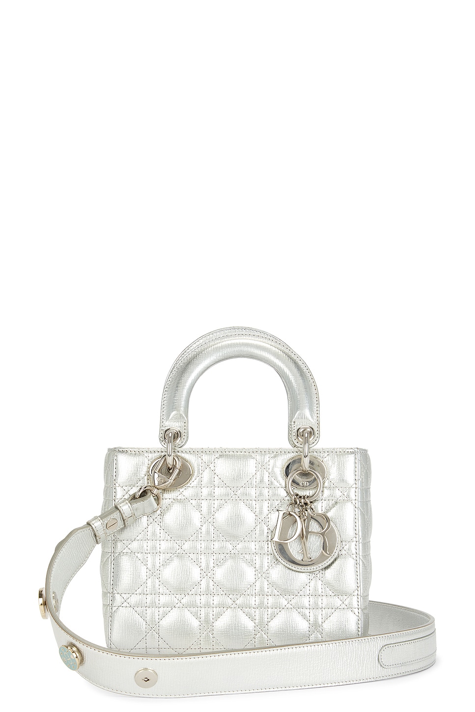 Lady Cannage Handbag in Metallic Silver