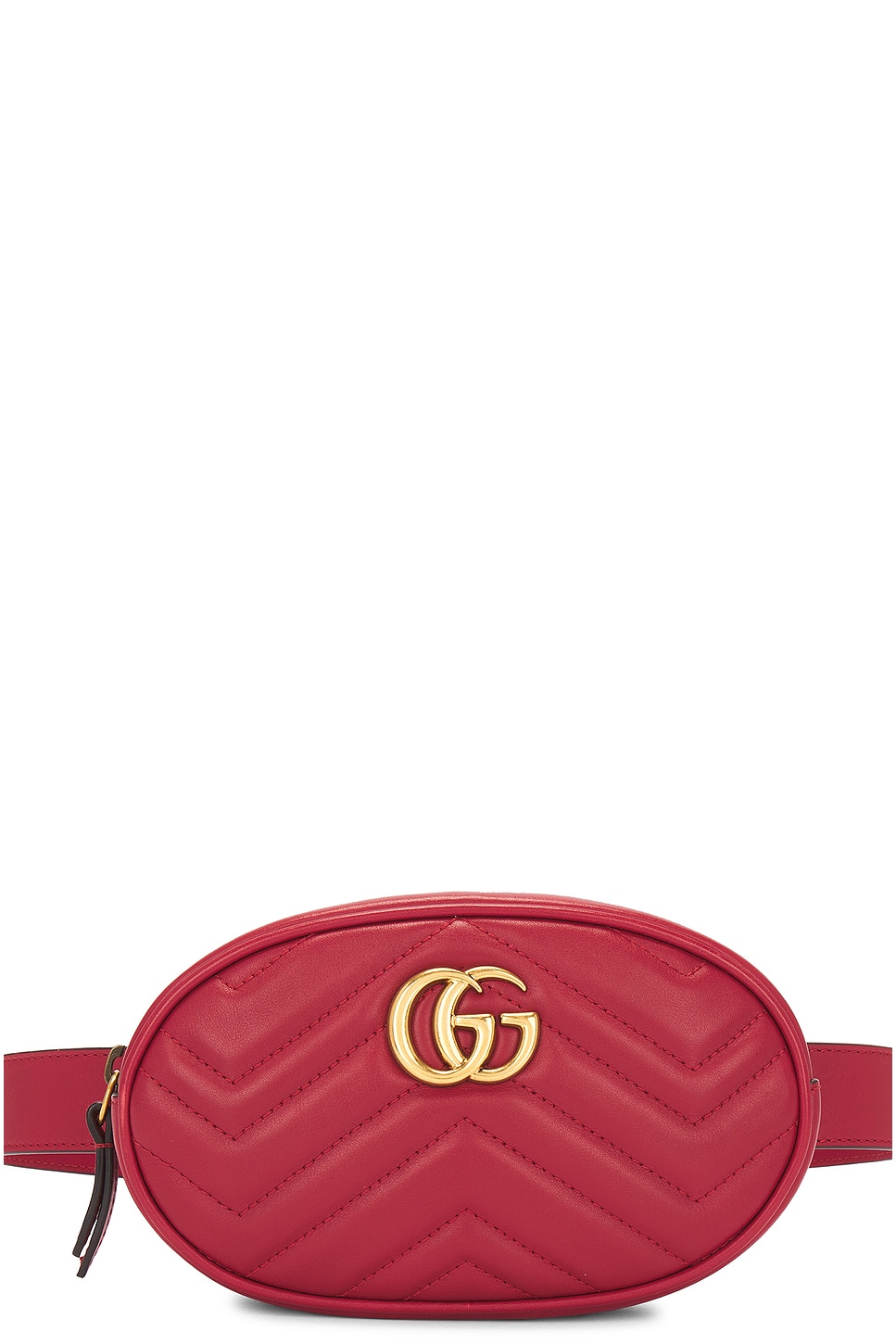 GG Marmont Quilted Leather Belt Bag in Red