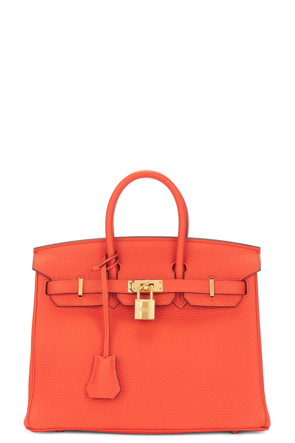 Togo Birkin 25 Handbag in Orange
