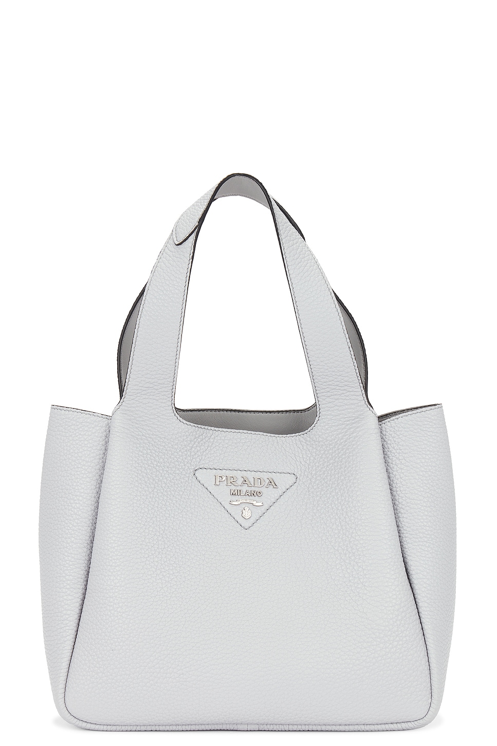 Vitello Daino Dynamique Handbag in Grey