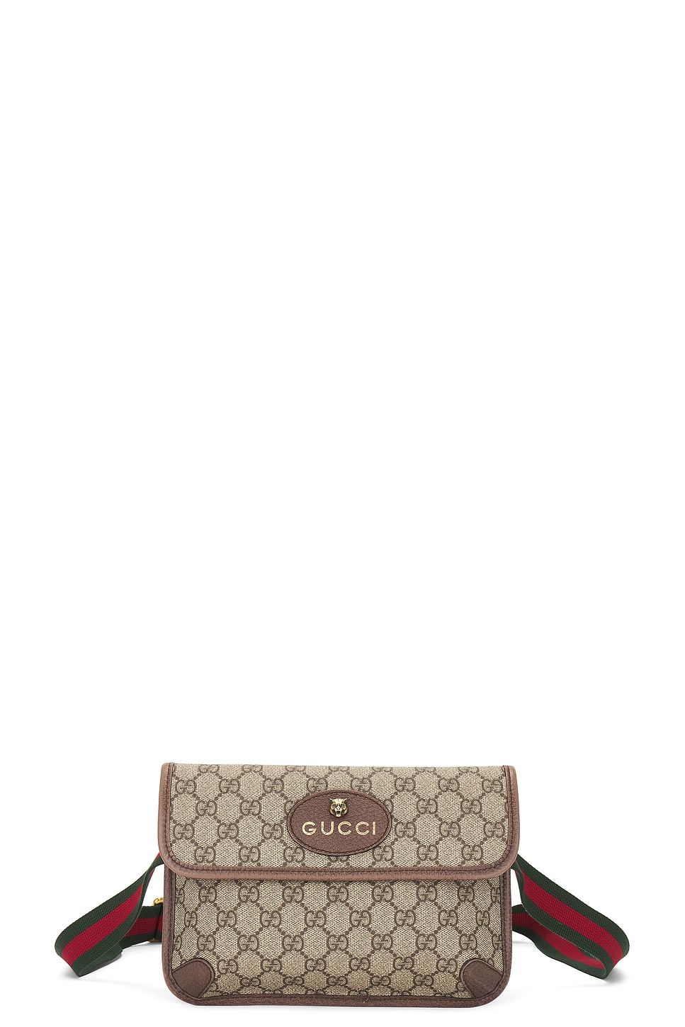 Gucci Gg Supreme Neo Shoulder Bag In Brown