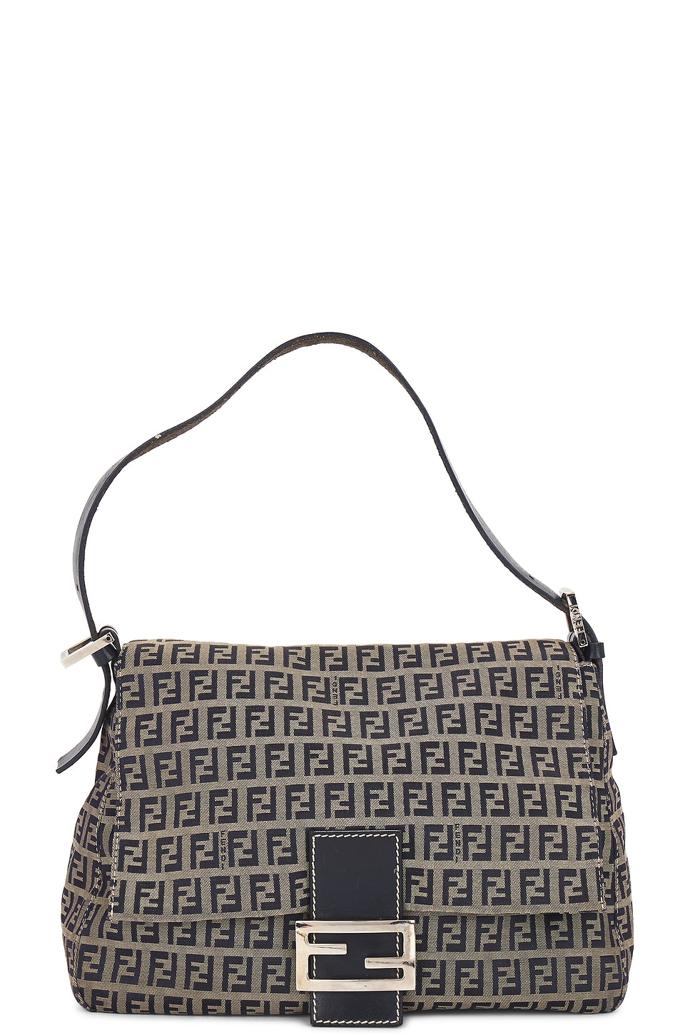 fendi Fendi Zucchino Mama Baguette Shoulder Bag