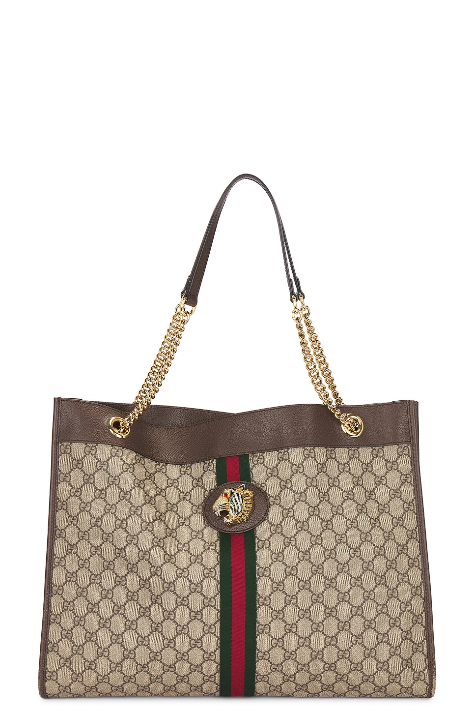 Shop Gucci Gg Supreme Ophidia Chain Tote Bag In Beige