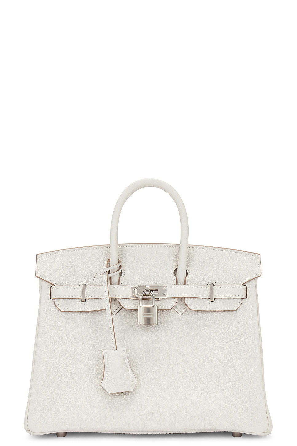 B Stamp Birkin 25 Handbag in White