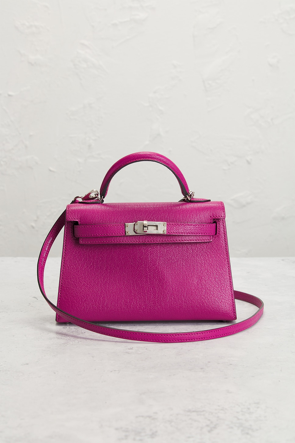 Pre-owned Hermes D Stamp Kelly Handbag In Rose Purple