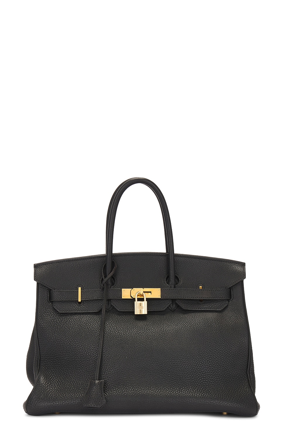 Pre-owned Hermes Togo Birkin 35 Handbag In Black