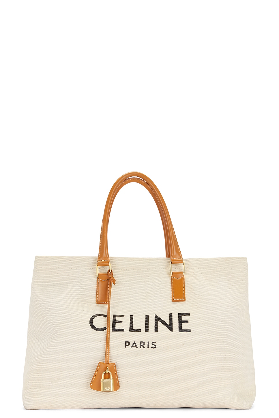 Celine Horizontal Cabas Tote Bag In White