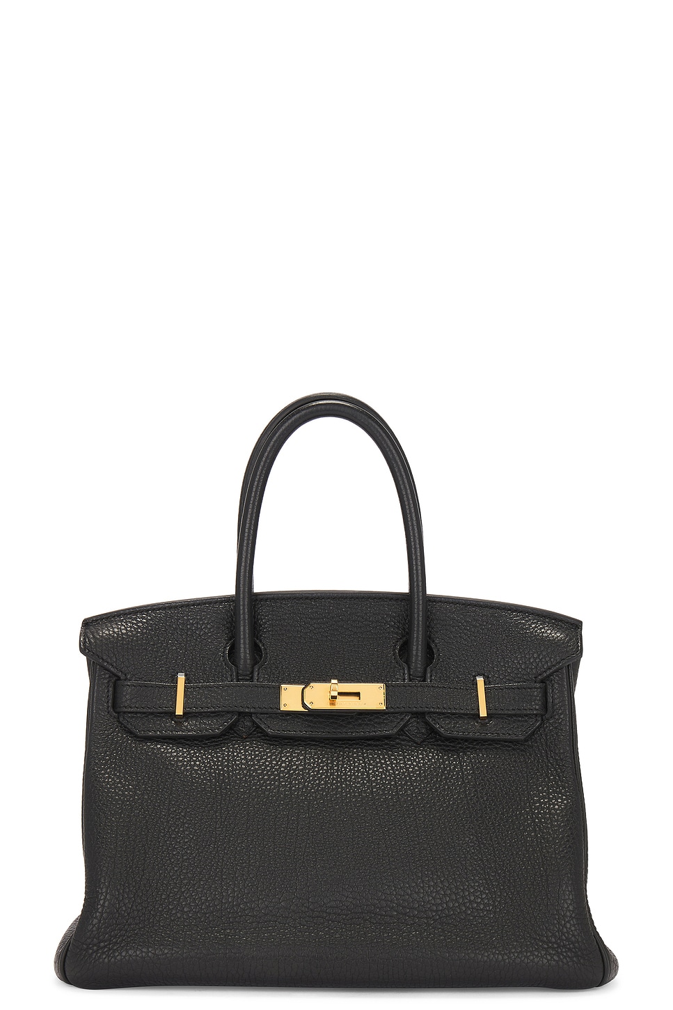 Pre-owned Hermes Togo Birkin 30 Handbag In Black