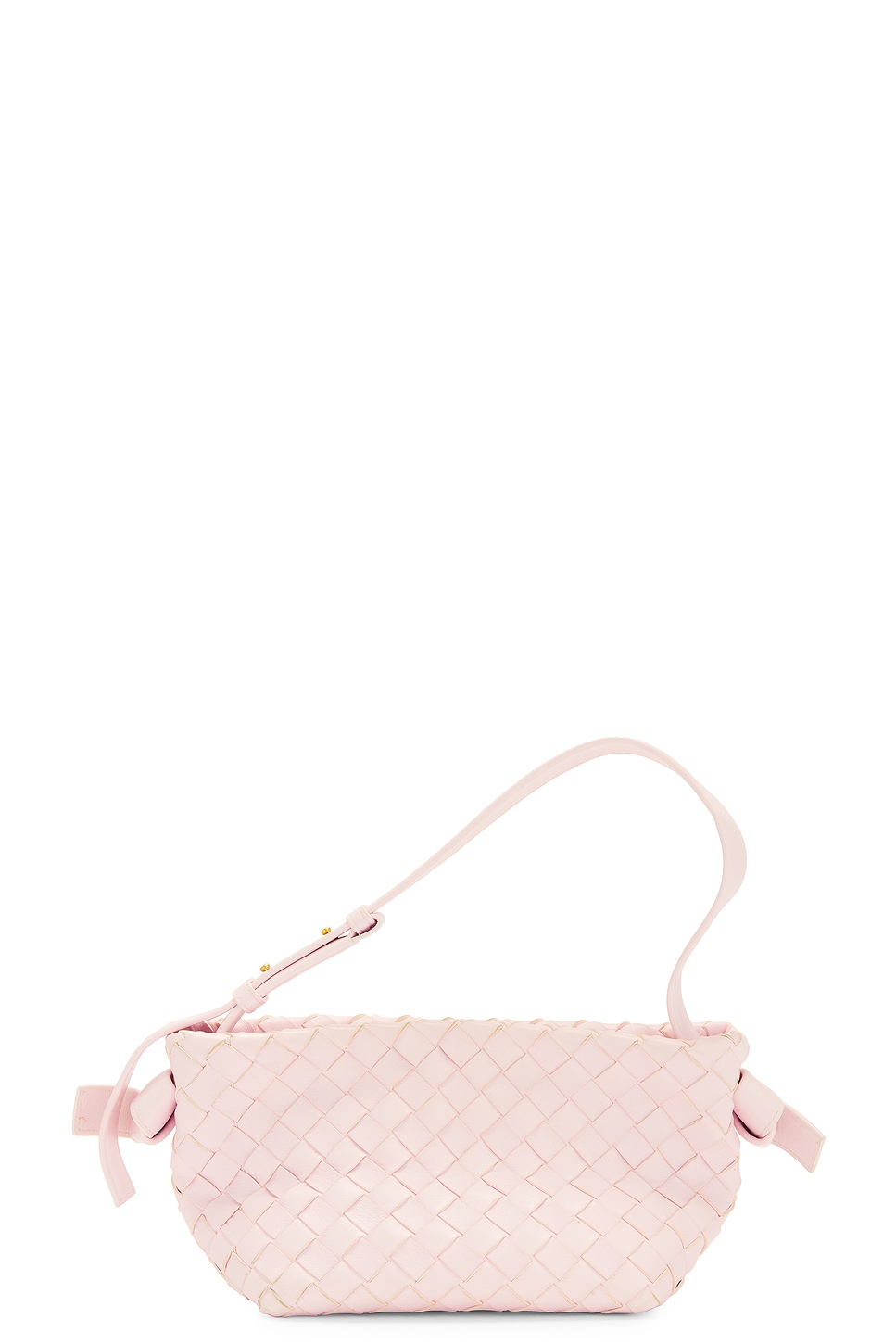 Shop Bottega Veneta Mini Shoulder Bag In Bliss Washed & Gold