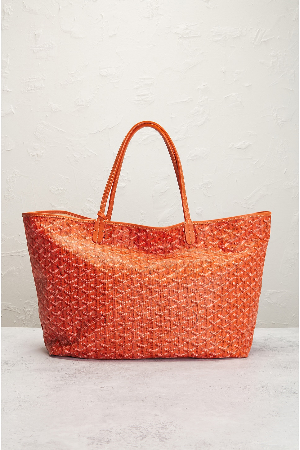 Pre-owned Goyard Saint Louis Gm Tote Bag In Orange