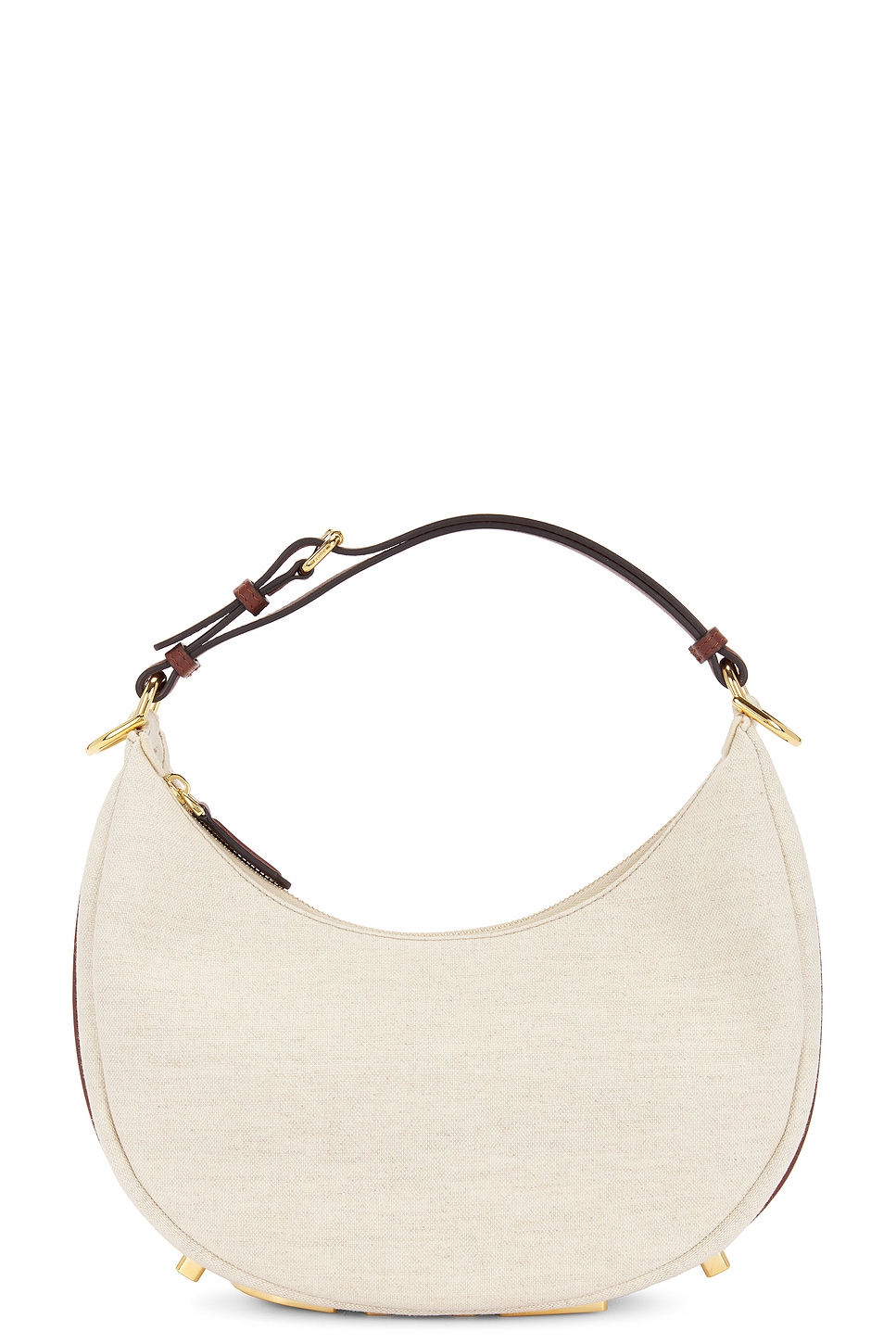 Fendi Graphic Shoulder Bag In Ivory
