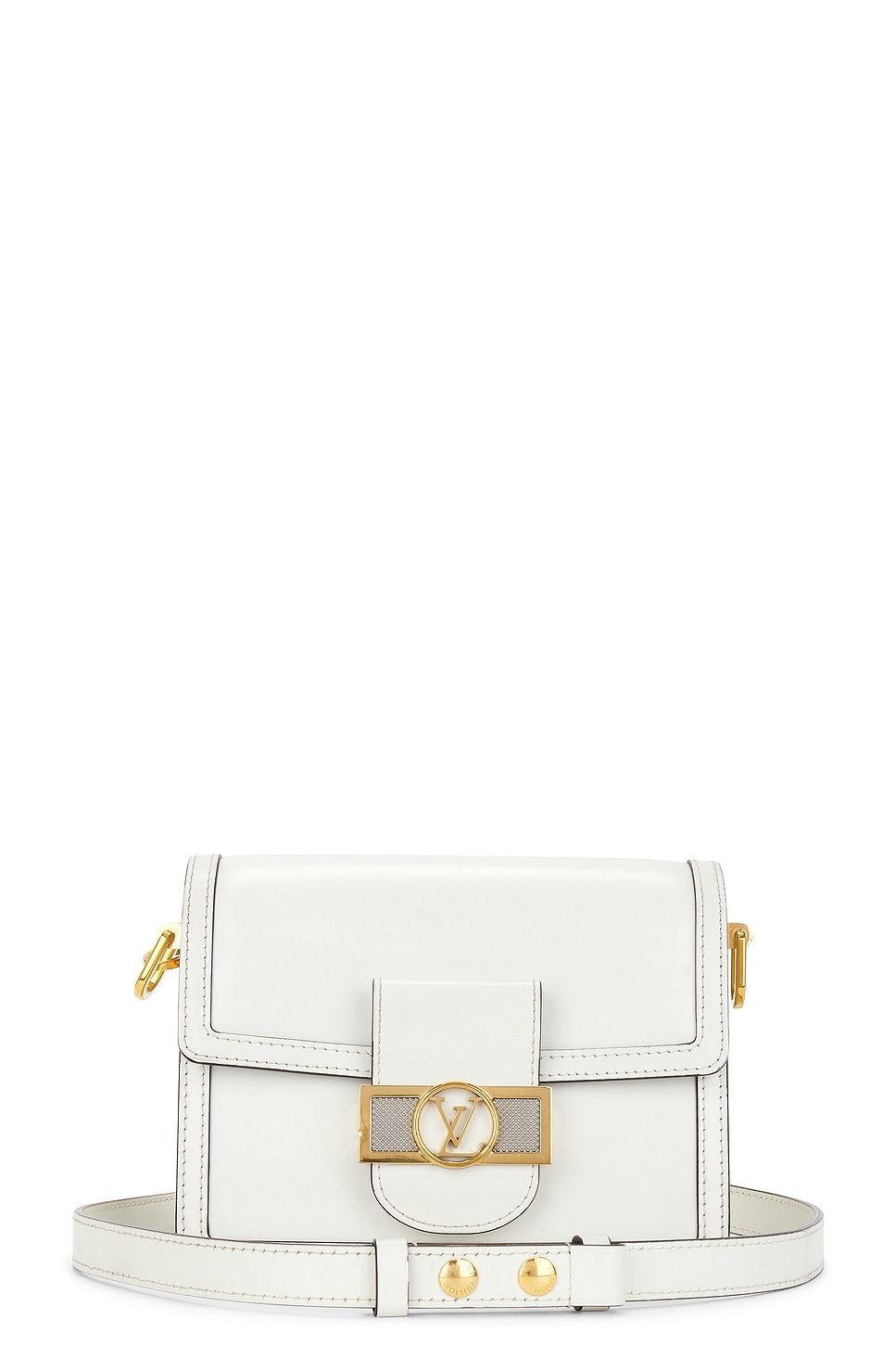 Dauphine PM Shoulder Bag in White