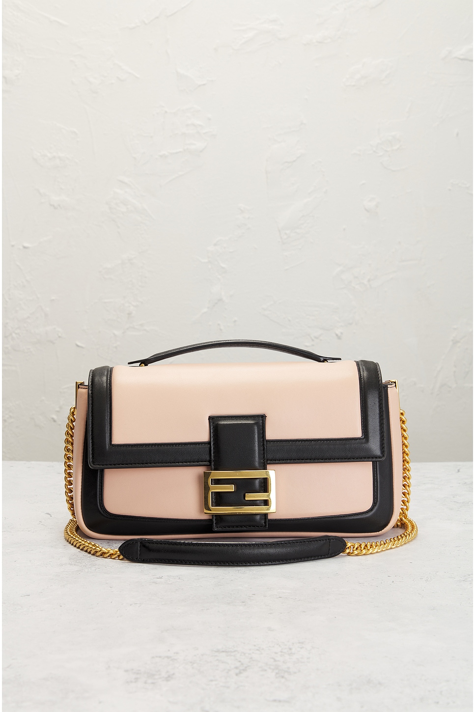 Pre-owned Fendi Baguette Shoulder Bag In Cream