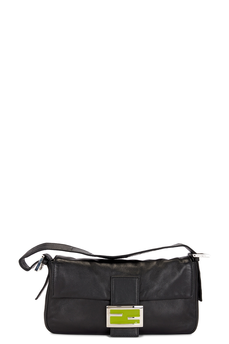 Shop Fendi Mama Baguette Shoulder Bag In Black