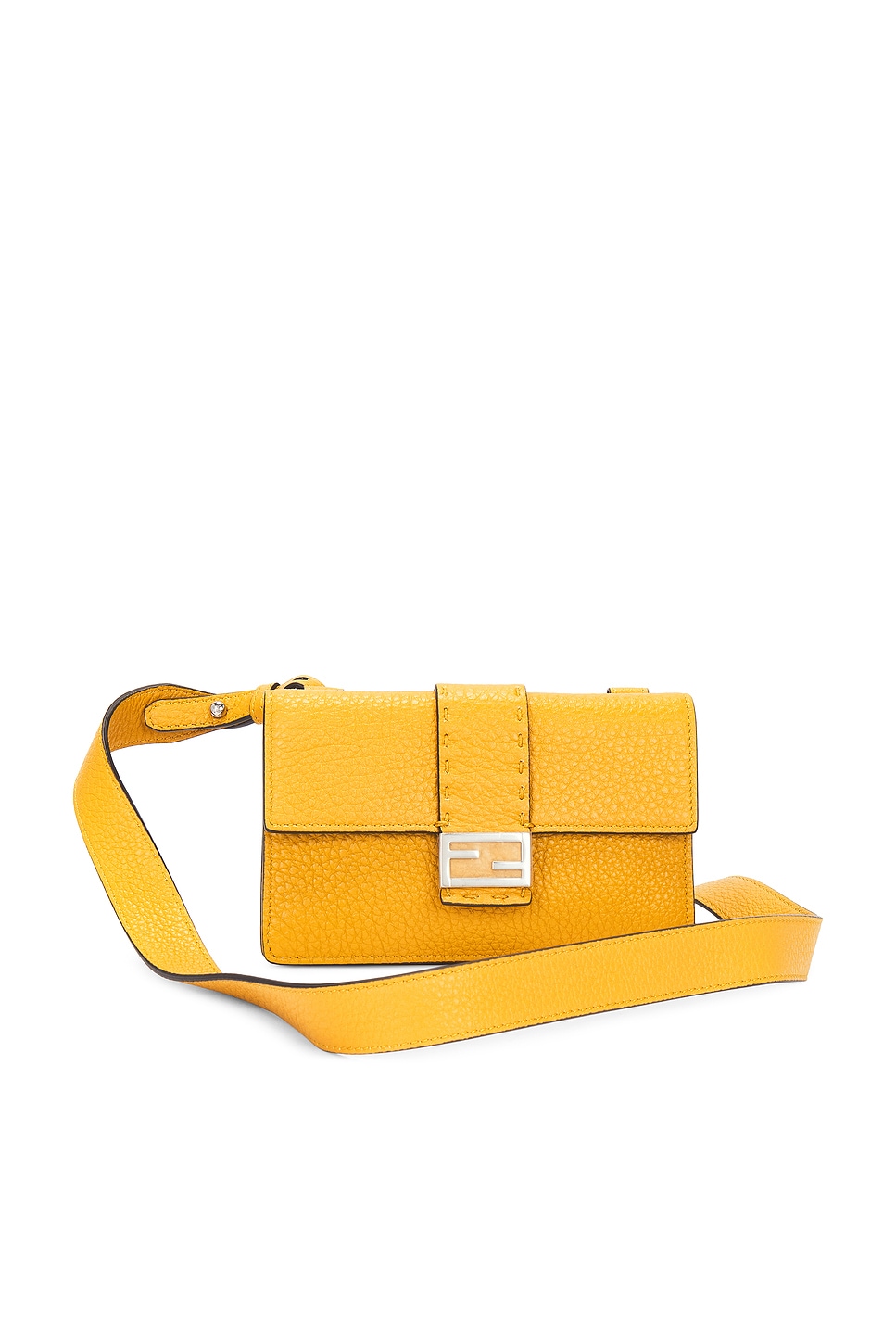 Selleria Baguette Shoulder Bag in Tangerine