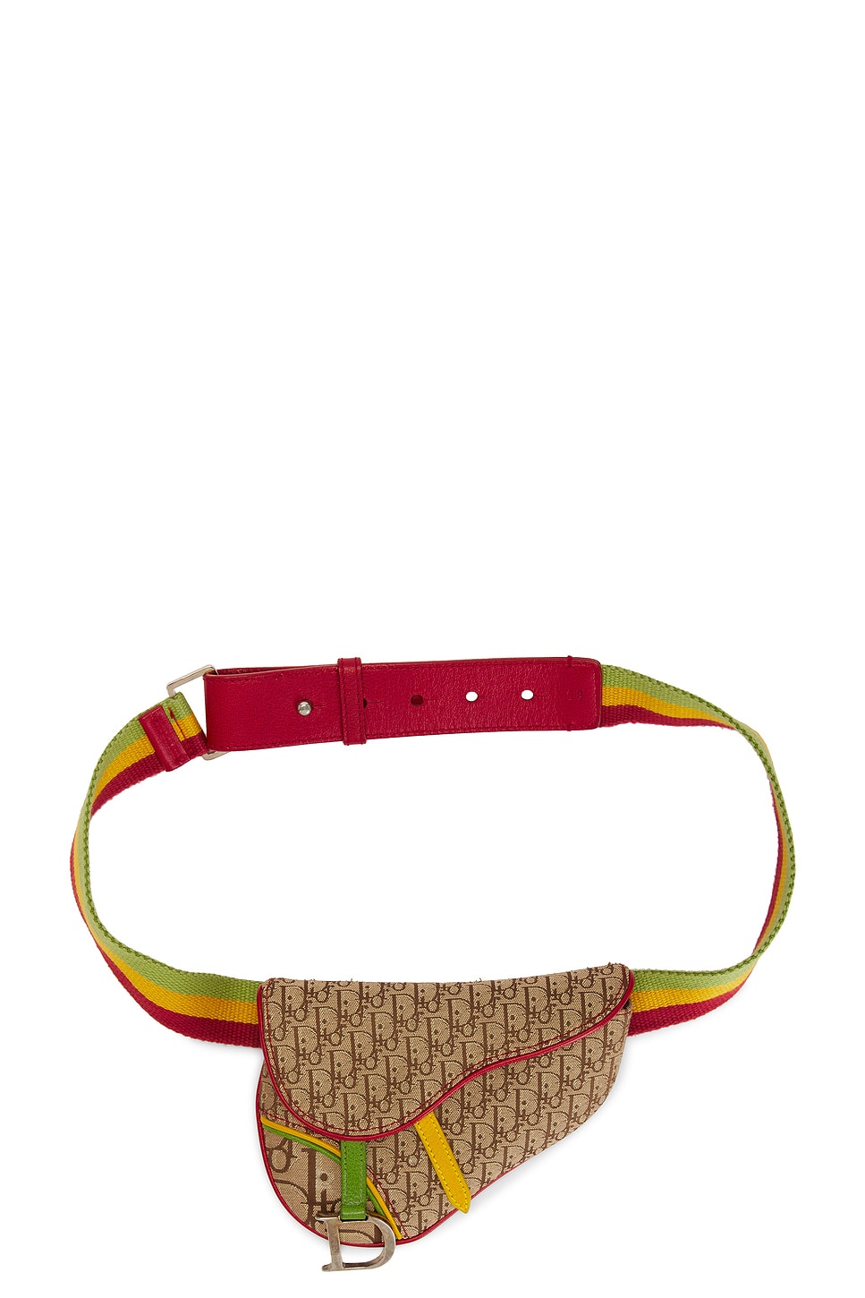 Shop Dior Rasta Trotter Saddle Waist Bag In Beige