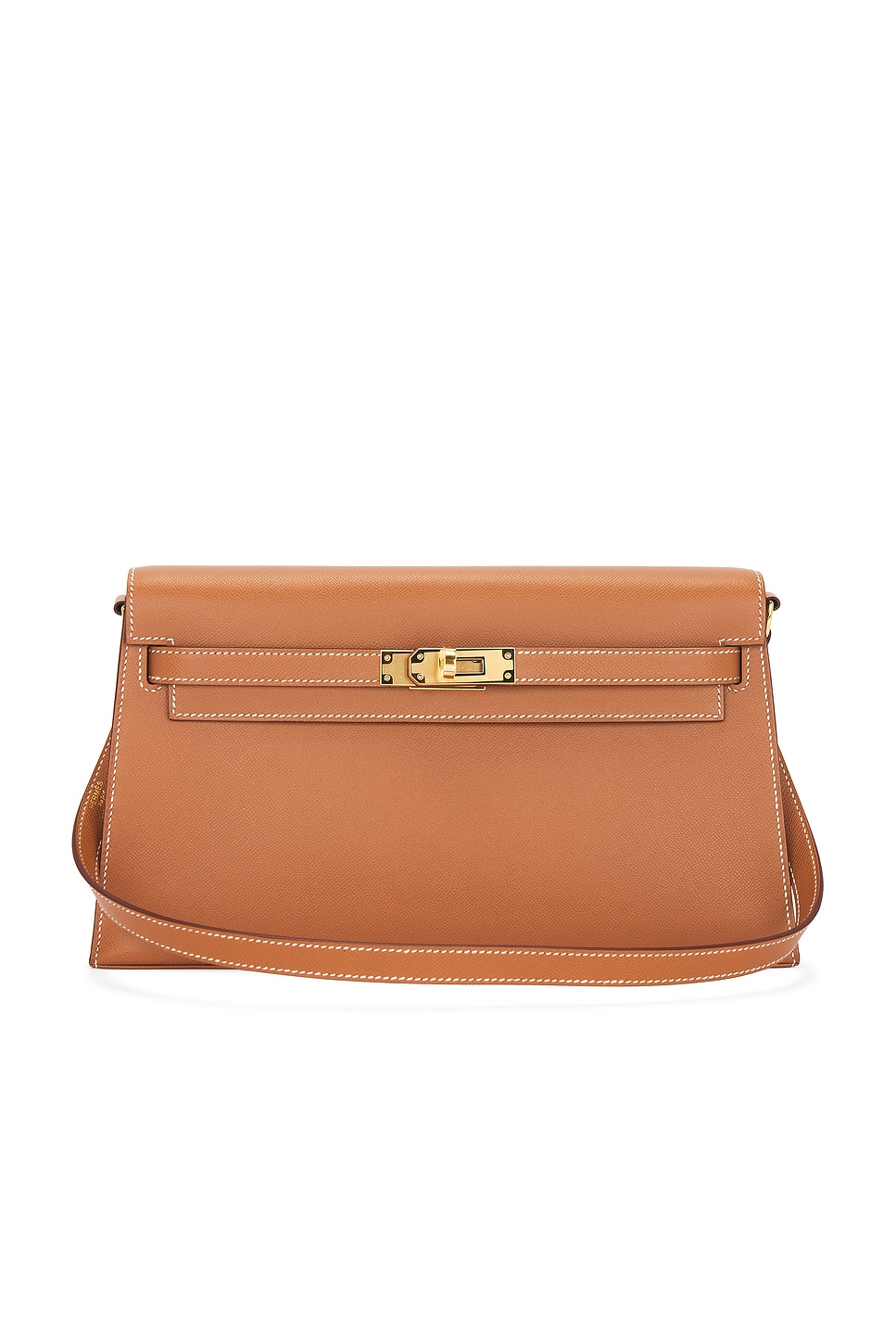 Epsom Kelly Elan Shoulder Bag in Metallic Gold