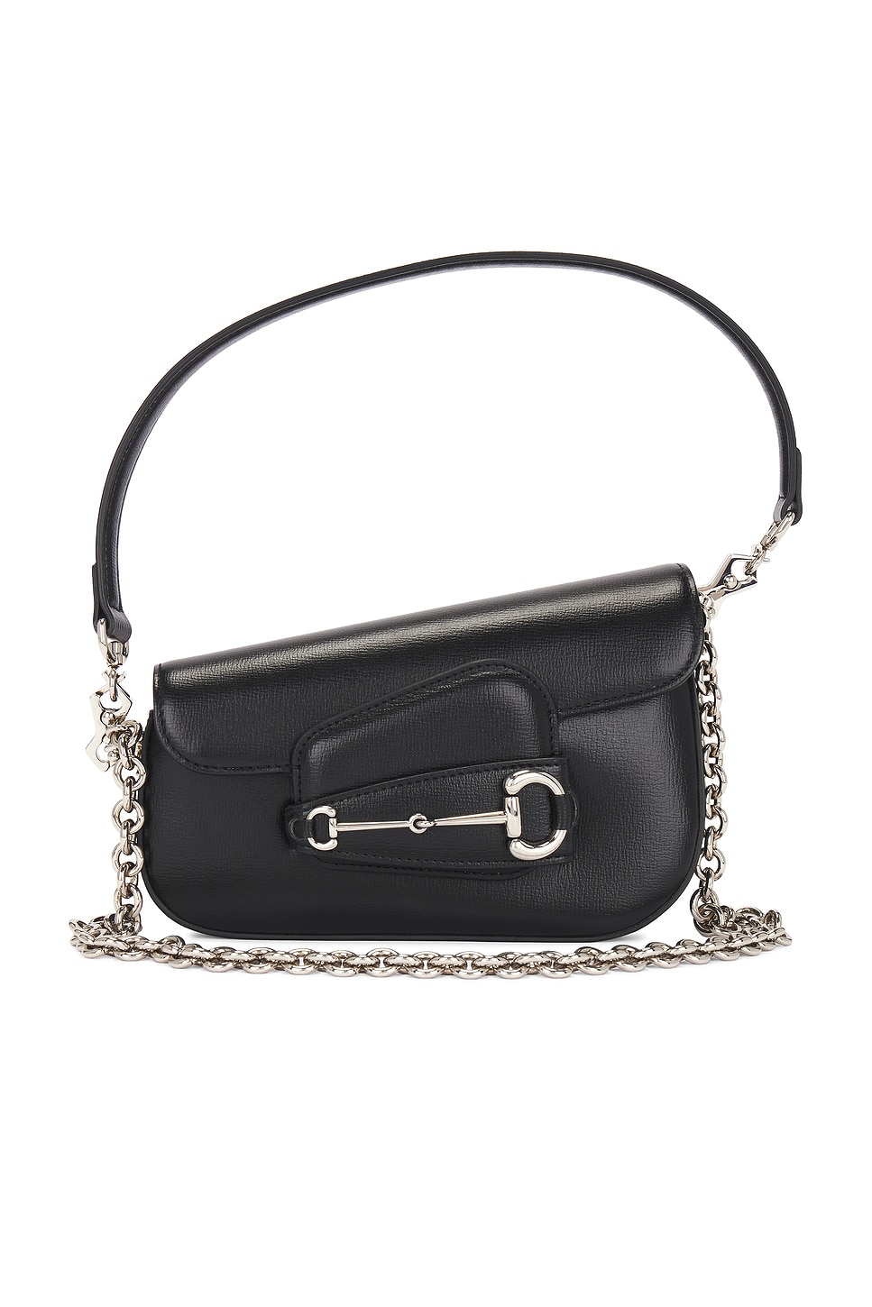 Shop Gucci Horsebit 1955 Shoulder Bag In Black