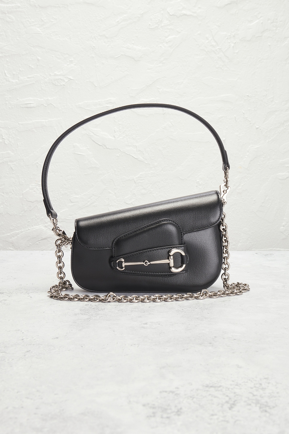 Shop Gucci Horsebit 1955 Shoulder Bag In Black