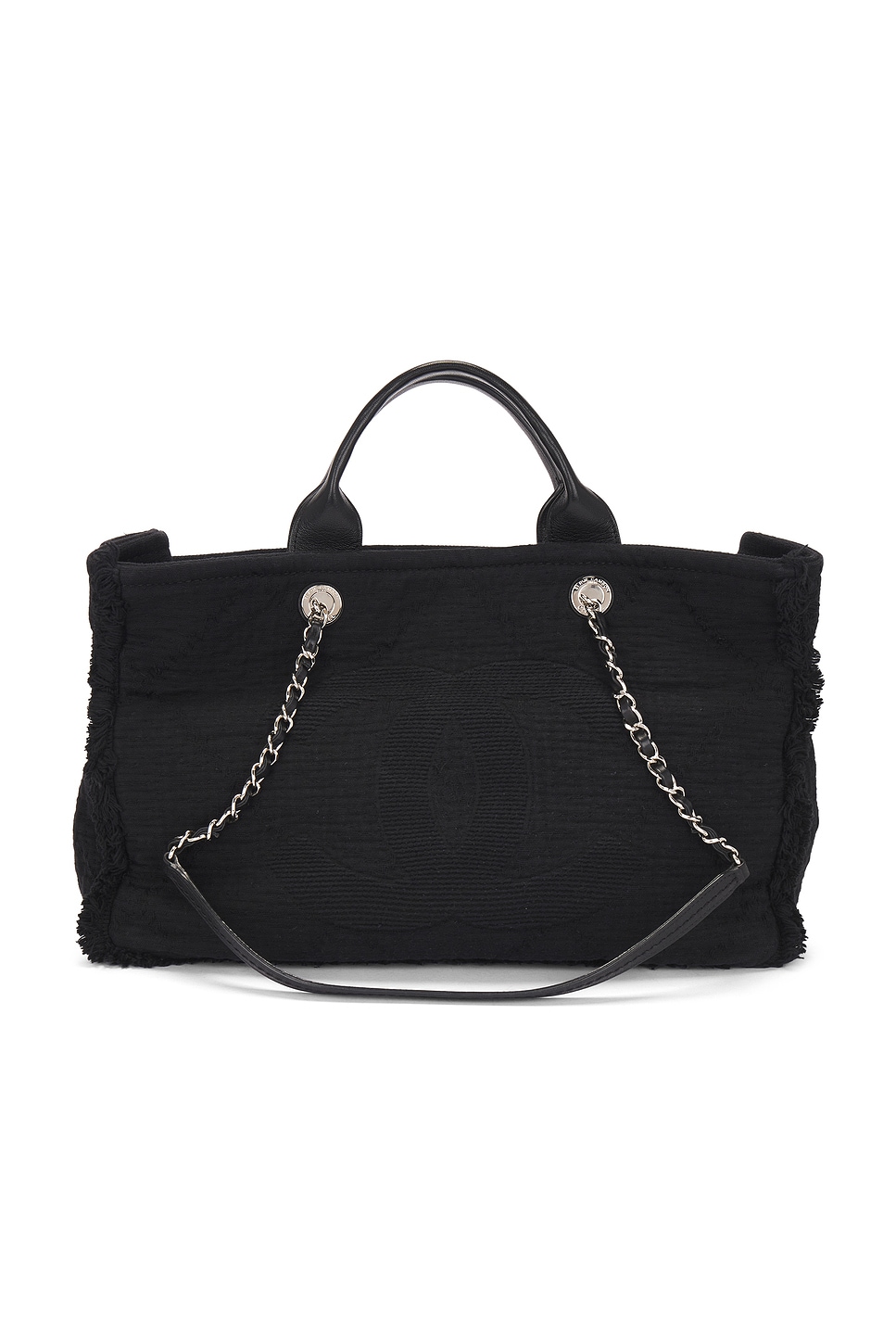 Pre-owned Chanel 2 Way Tote Bag In Black