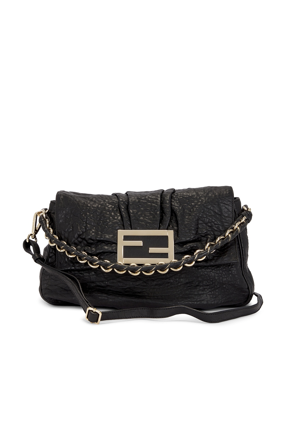 FWRD Renew Fendi Mia Flap Shoulder Bag
