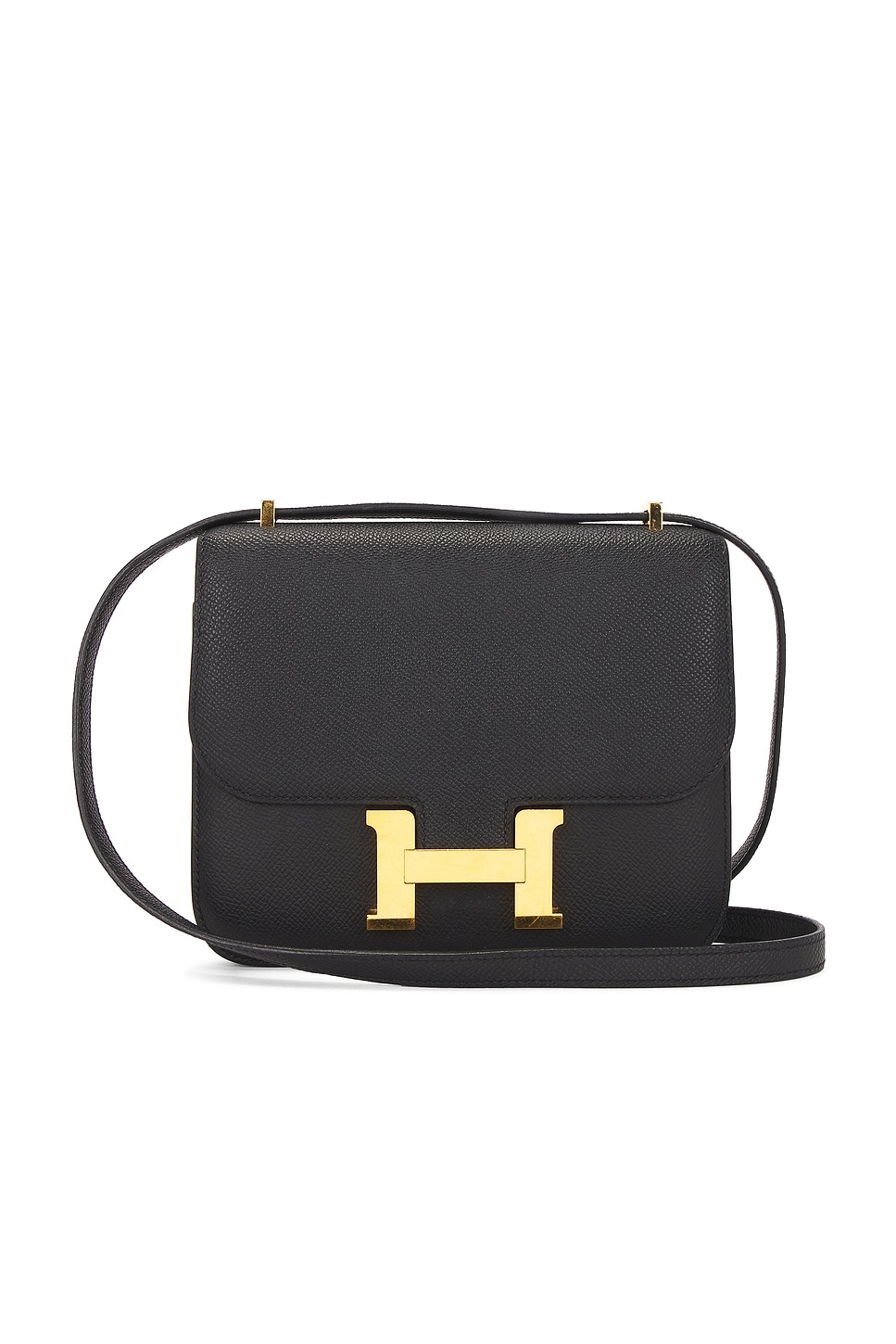 Epsom Mini Constance 18 Shoulder Bag in Black