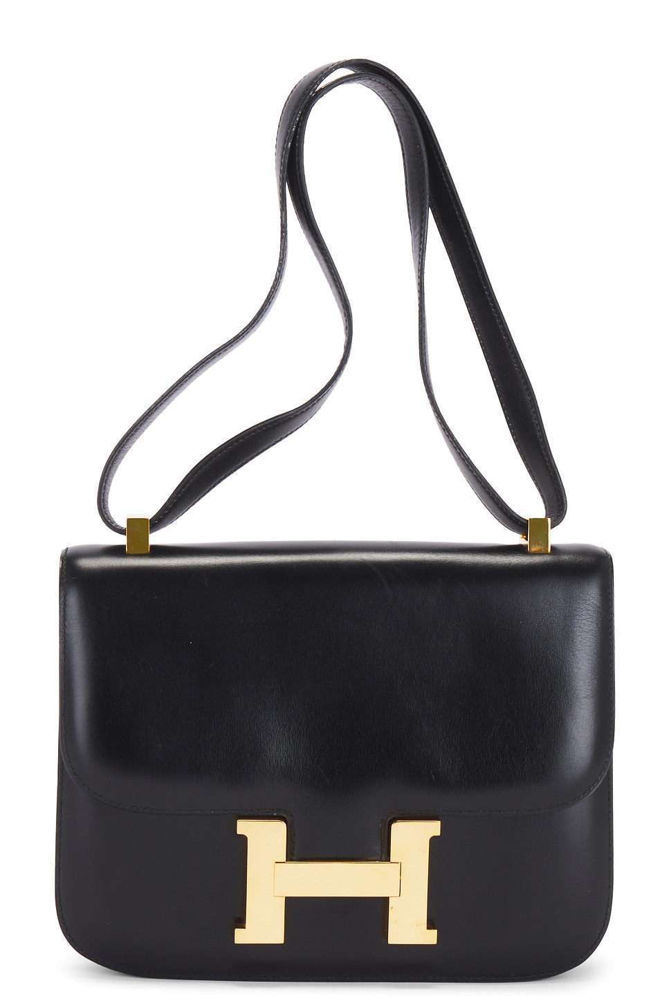 1976 Box Constance 23 Shoulder Bag in Black