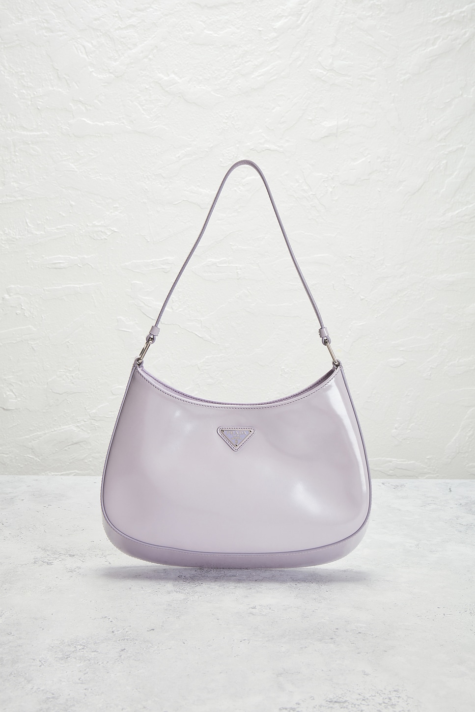 Pre-owned Prada Cleo Shoulder Bag In Silver