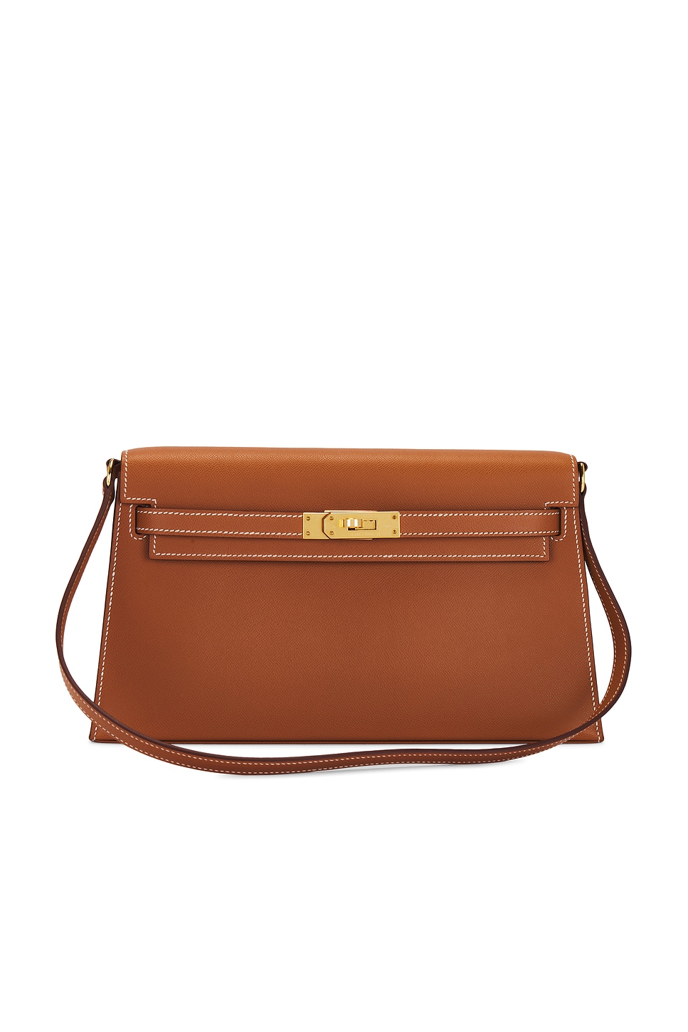 Epsom Kelly Elan Shoulder Bag in Brown