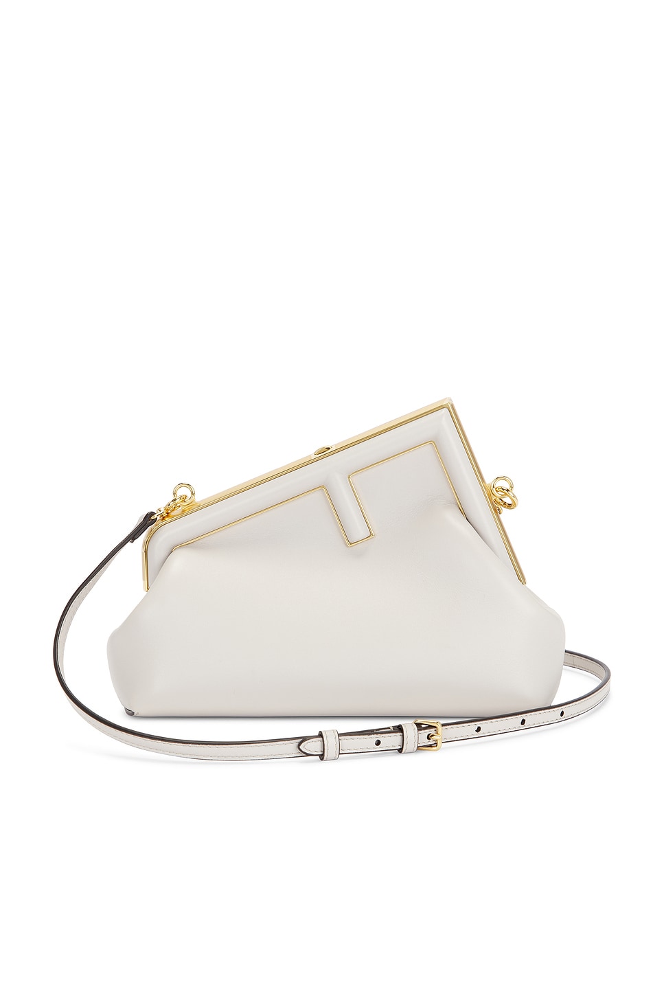 Pre-owned Fendi First Shoulder Bag In White