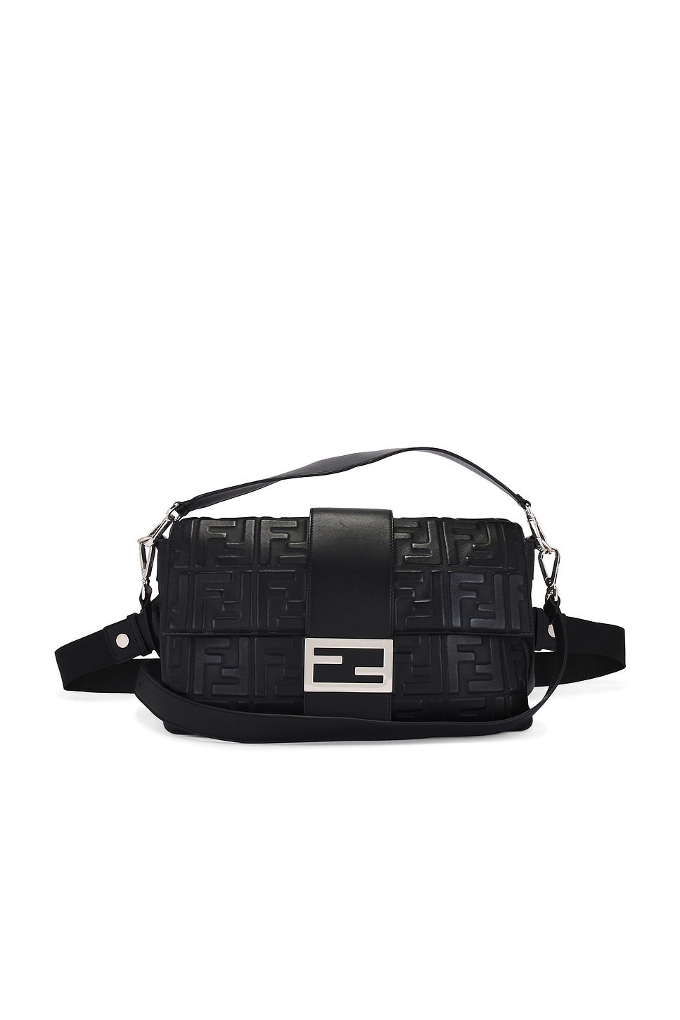 fendi Fendi Zucca Baguette Shoulder Bag