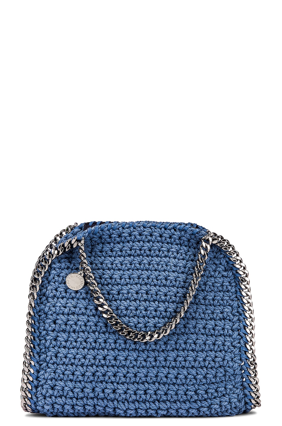 Mini Crochet Falabella Bag in Blue